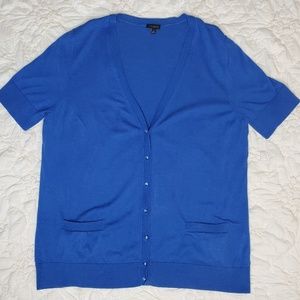 Talbots Royal Blue Short-sleeved Sweater